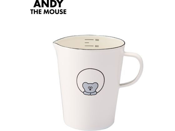 豊琺瑯 ねずみのANDY ホーロー メジャーカップ L AMJ-2308