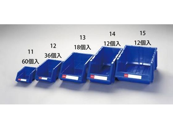 エスコ パーツトレー 重ね置型 60個 121×180×84mm