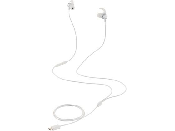 エレコム カナル型イヤホン USB Type-C シルバー EHP-DF12CMSV エレコム カナル型イヤホン USB Type-C シルバー EHP-DF12CMSV