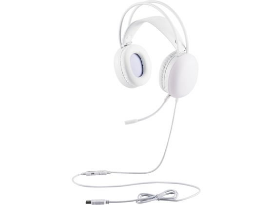 エレコム ゲーミングヘッドセット USB-A ホワイト HS-G09SUWH エレコム ゲーミングヘッドセット USB-A ホワイト HS-G09SUWH