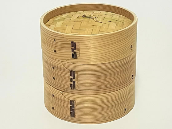 市原木工所 ミニ中華せいろ 2段セット 19cm 市原木工所 ミニ中華せいろ 2段セット 19cm