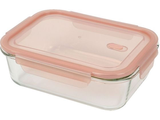 パール金属 耐熱ガラス バルブ付容器長方形1400ml HB-5962