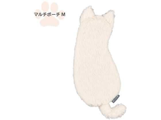 ナカバヤシ ねこのせ マルチポーチM 白ペルシャ NNS-MP02WH ナカバヤシ ねこのせ マルチポーチM 白ペルシャ NNS-MP02WH