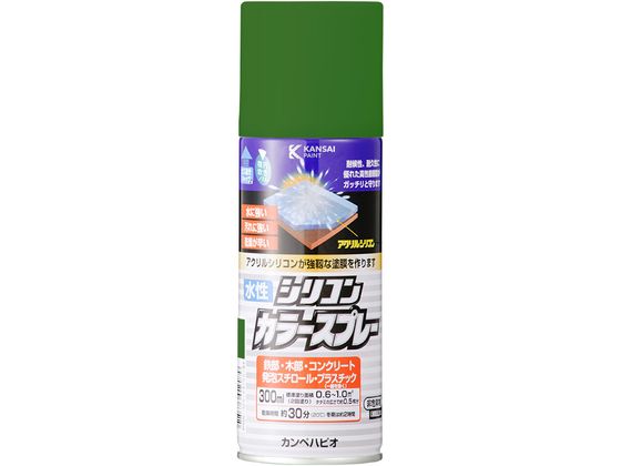 カンペハピオ 水性シリコンカラースプレー グリーン 300ml カンペハピオ 水性シリコンカラースプレー グリーン 300ml