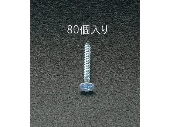 エスコ タッピングピス (ユニクロメッキ) 4×35mm 80本 EA949ET-435 エスコ タッピングピス (ユニクロメッキ) 4×35mm 80本 EA949ET-435