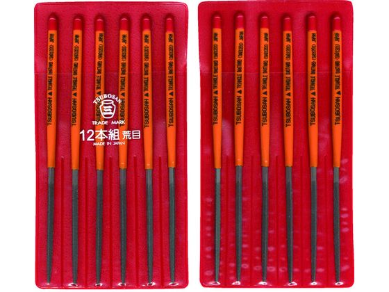 ツボサン 組ヤスリ 12本組 三角 荒目 SA012-01 ツボサン 組ヤスリ 12本組 三角 荒目 SA012-01