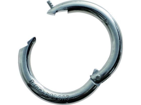 TRUSCO ステンレス ピン止めチェーンキャッチ 線径6mm 内径30mm