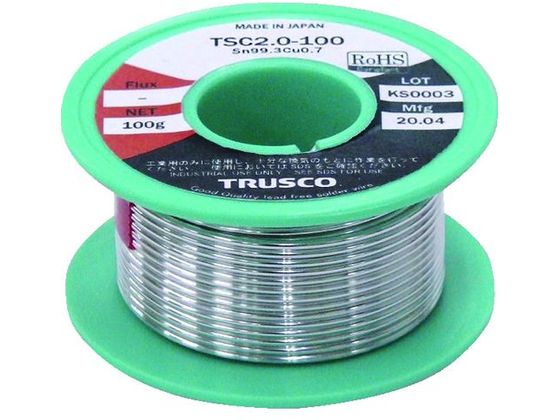 TRUSCO 配管・配線用鉛フリーはんだΦ2.0-100G TSC2.0-100 TRUSCO 配管・配線用鉛フリーはんだΦ2.0-100G TSC2.0-100