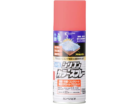 カンペハピオ 水性シリコンカラースプレー チェリーピンク 300ml カンペハピオ 水性シリコンカラースプレー チェリーピンク 300ml