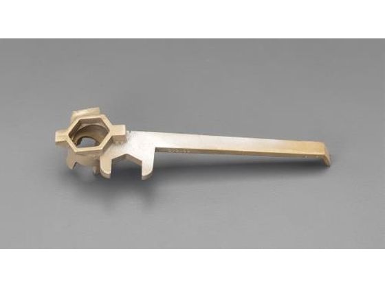 エスコ ドラム缶レンチ ノンスパーク 真鍮製 310mm EA991JM-12 エスコ ドラム缶レンチ ノンスパーク 真鍮製 310mm EA991JM-12