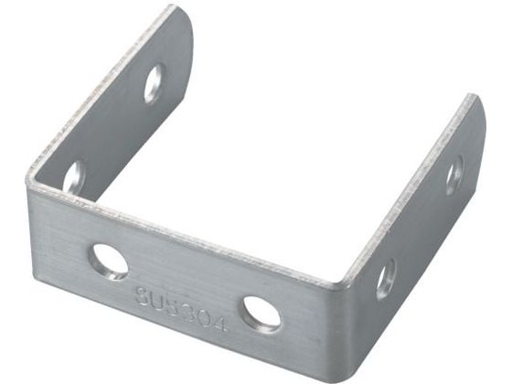 TRUSCO ジョイント金具19型U ステンレス 寸法52×52 穴数6