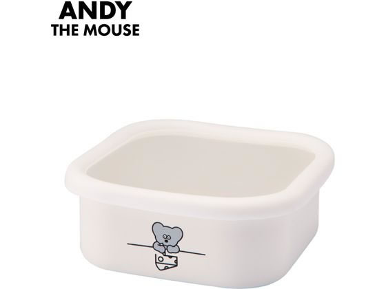 豊琺瑯 ねずみのANDY ホーロー スクエアストッカー L AMJ-2315