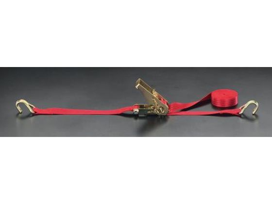エスコ ベルト荷締機 ラチェット式 200kg 25mm×5.0m EA982B-1