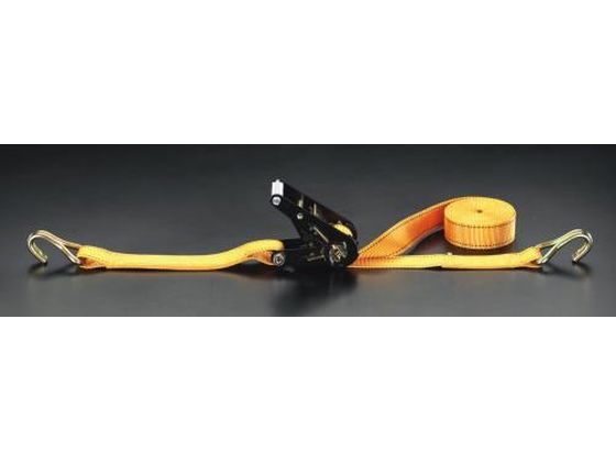 エスコ ベルト荷締機 ラチェット式 660kg 38mm×5.3m EA982B-2