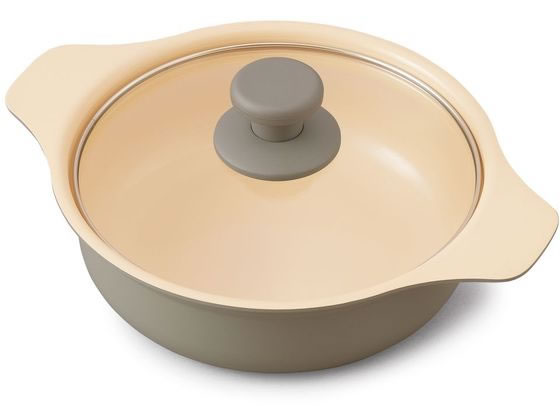 アイリスオーヤマ IHコンロ用鍋単品 20cm ブラウン IHKPーP20-T