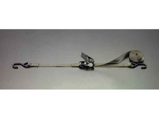 エスコ ベルト荷締機 ラチェット式 OD 230kg 25mm×6.0m