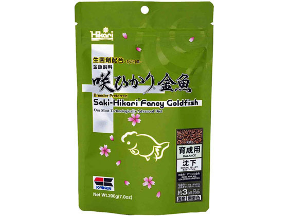 キョーリン 咲ひかり金魚 育成用 沈下 200g 542033