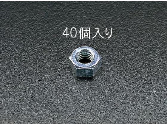 エスコ 六角ナット ユニクロメッキ 40個 M8 EA949GG-8 エスコ 六角ナット ユニクロメッキ 40個 M8 EA949GG-8