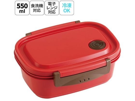 スケーター 軽量薄肉設計! ラク軽弁当箱 550ml レッド XPM4