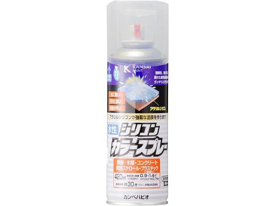 カンペハピオ 水性シリコンカラースプレー とうめい 420ml カンペハピオ 水性シリコンカラースプレー とうめい 420ml