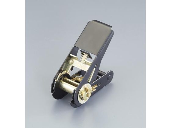 エスコ バックル ラチェット式 スチール黒メッキ 230kg 25mm EA982B-501