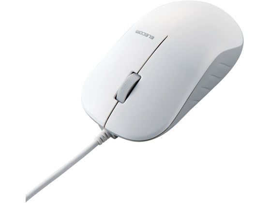 エレコム 有線高耐久BlueLED マウス 3ボタン ホワイト M-K7UBWH RS
