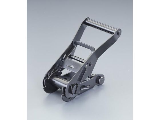 エスコ バックル ラチェット式 スチール黒メッキ 1650kg 48mm EA982B-504