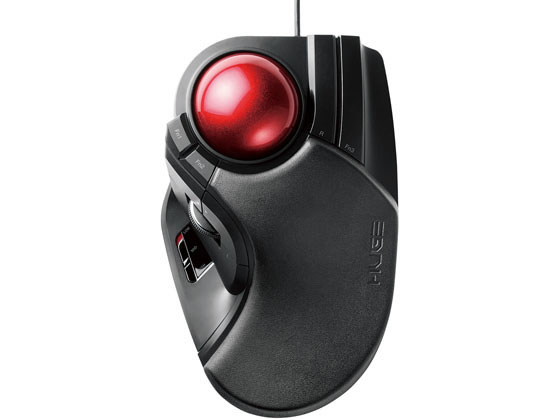 エレコム 大玉有線トラックボールマウス 8ボタンチルト ブラック M-HT1URXBK