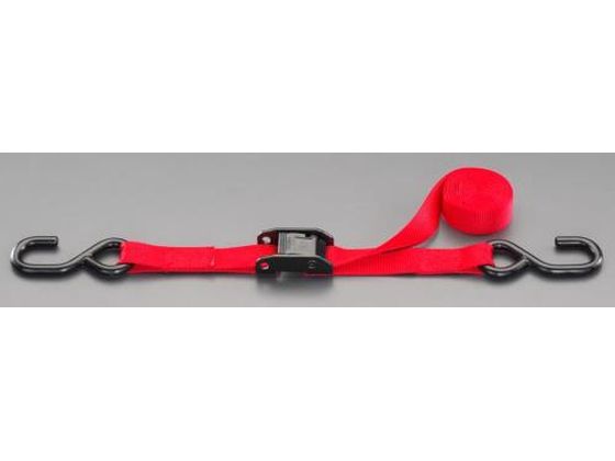 エスコ 荷締ストラップ 赤 25mm×2.0m EA982BA-33