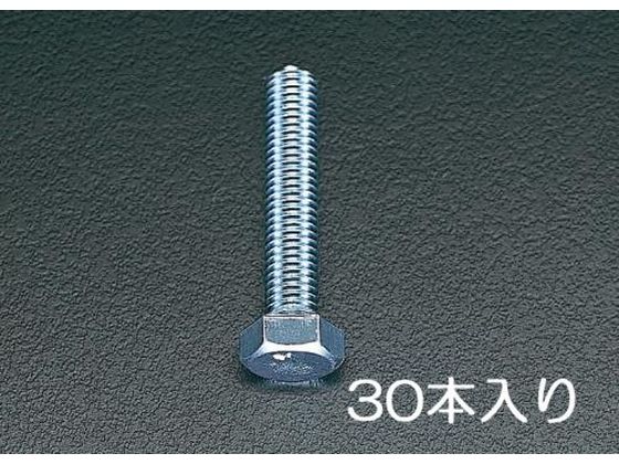 エスコ 六角頭全ねじボルト M6×25mm 30本 EA949HB-63