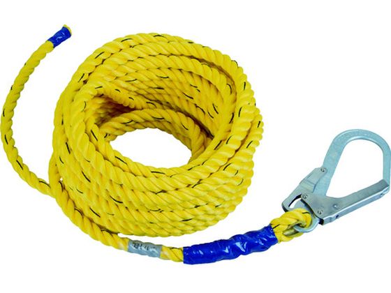 ツヨロン 支柱用親綱ロープ 仮設工業会認定品15M用 HR-15-TP ツヨロン 支柱用親綱ロープ 仮設工業会認定品15M用 HR-15-TP