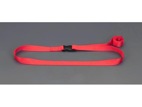 エスコ 荷締ストラップ 赤 25mm×2.0m EA982BA-51