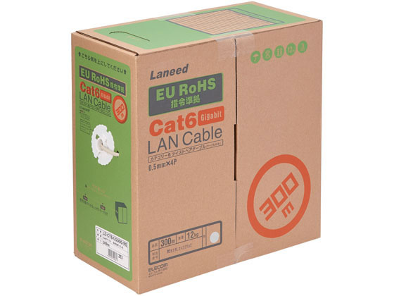エレコム Gigabit LANケーブル Cat6 300m LD-CT6 LG300 RS エレコム Gigabit LANケーブル Cat6 300m LD-CT6 LG300 RS
