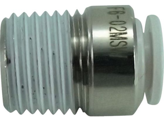 チヨダ ファイブ六角穴付メイルコネクタ W(白)6mm・R1／4 F6-02MSW