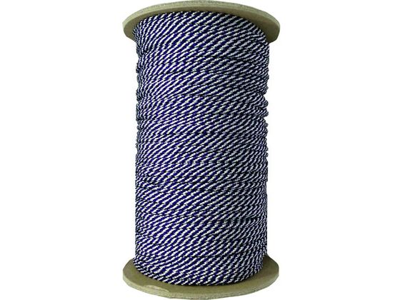 ユタカメイク 江戸打ち紐 紫白 約3mm×130m PAR-8033
