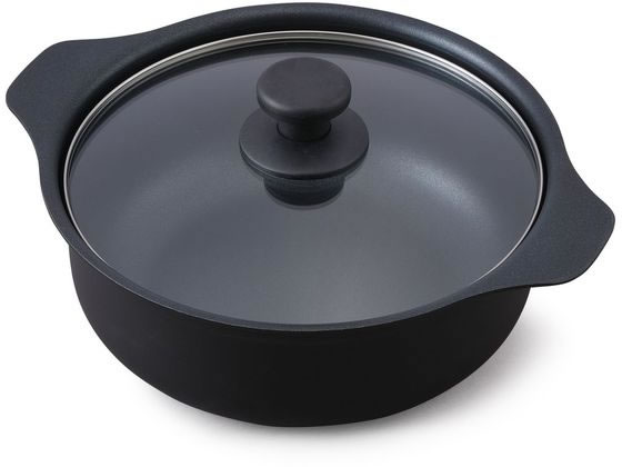 アイリスオーヤマ IHコンロ用鍋単品 24cm ブラック IHKP-P24-B