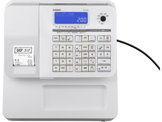CASIO　電子レジスター　SR-200-WE Amazon.co.jp: Casio SR-S200-WE Electronic Register, White