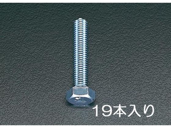 エスコ 六角頭全ねじボルト M10×40mm 19本 EA949HB-104