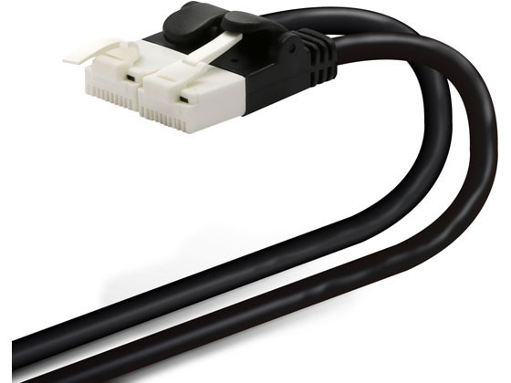 エレコム ツメ折れ防止短尺LANケーブル Cat6準拠 LD-GPYTB BK03