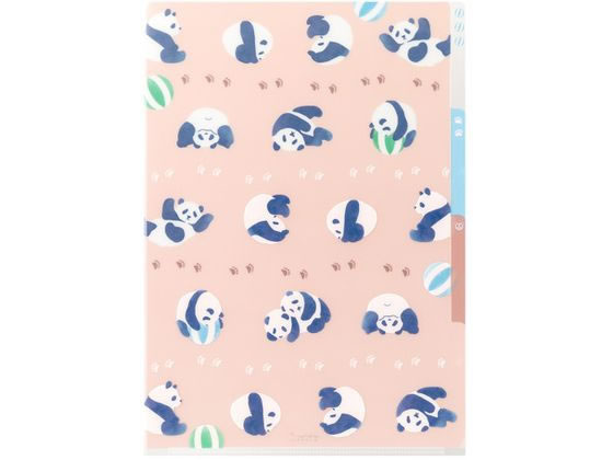 ミドリ 3ポケットクリアホルダー A4 パンダ 35574006