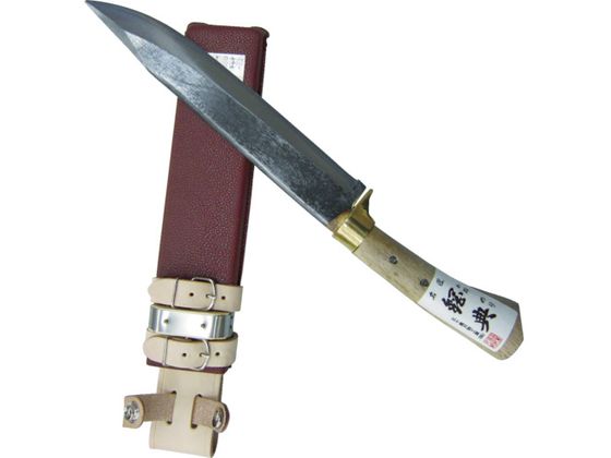 鋼典 安来鋼付 山鉈 片刃ツバ付 完全包装 C-30 鋼典 安来鋼付 山鉈 片刃ツバ付 完全包装 C-30