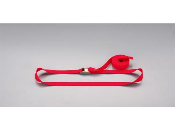 エスコ 荷締ストラップ 赤 25mm×4.0m EA982BA-144