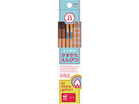トンボ鉛筆 かきかた鉛筆 F木物語 水色 B KB-KF01-B トンボ鉛筆 かきかた鉛筆 F木物語 水色 B KB-KF01-B