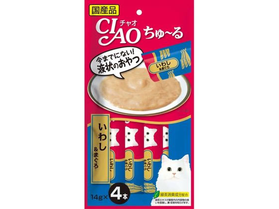 いなば CIAO ちゅーる いわし&まぐろ 14g×4本 いなば CIAO ちゅーる いわし&まぐろ 14g×4本