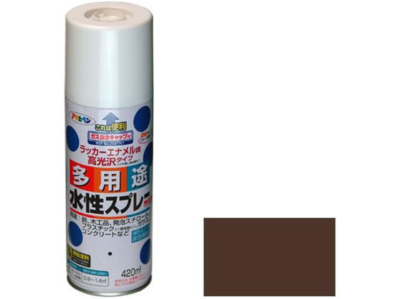 アサヒペン 水性多用途スプレー 420ml ブラウン