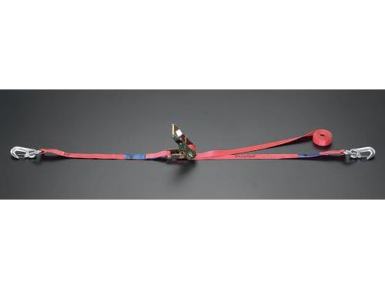 エスコ ベルト荷締機 ラチェット式 330kg 25mm×6.0m EA982CA-6B
