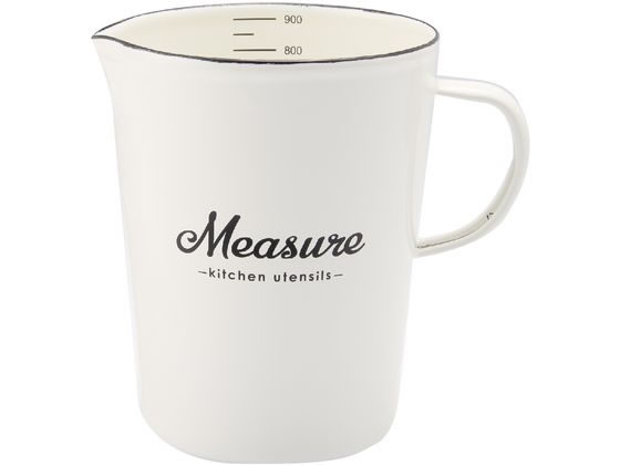豊琺瑯 Lilly White ホーロー メジャーカップ L 「MeaSure」