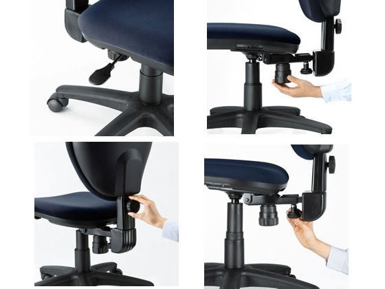 サンワサプライ オフィスチェア SNC-T145KBL サンワサプライ オフィスチェア [W580ｘD540〜570ｘH770〜960mm