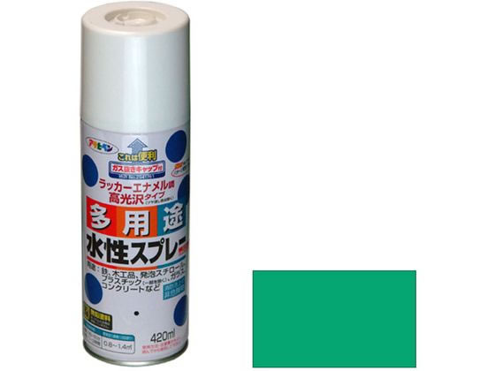 アサヒペン 水性多用途スプレー 420ml トロピカルグリーン