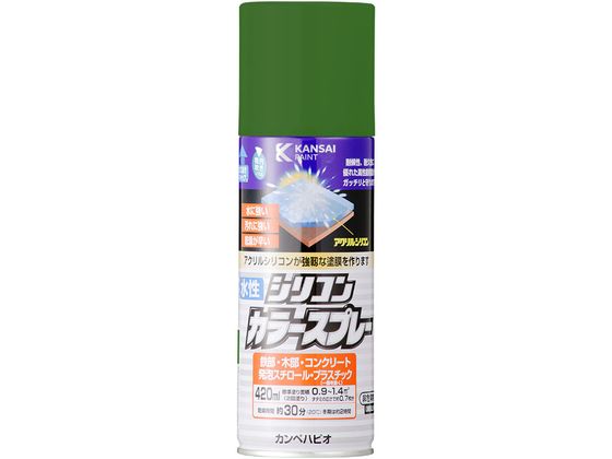 カンペハピオ 水性シリコンカラースプレー グリーン 420ml カンペハピオ 水性シリコンカラースプレー グリーン 420ml